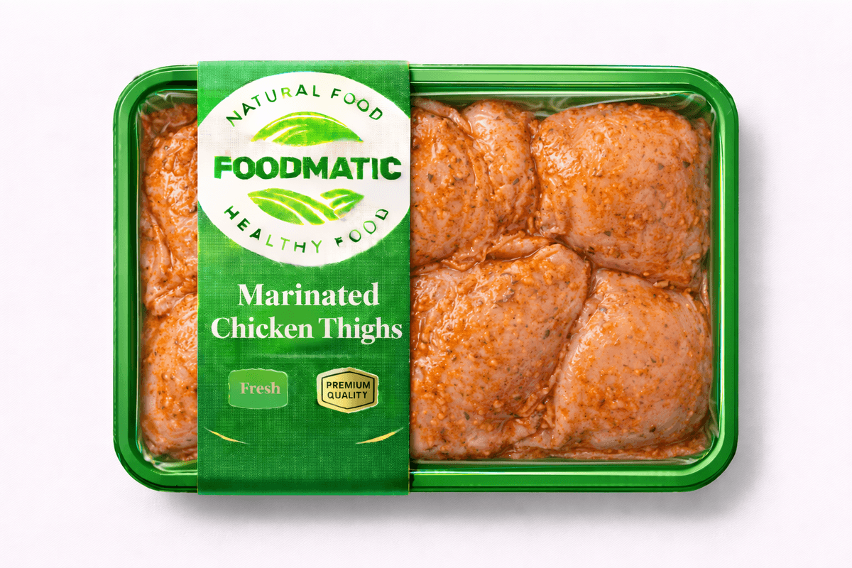 Marinated Chicken Thighs (1 kg)أفخاذ دجاج متبلة جاهزة للشوي أو الفرن