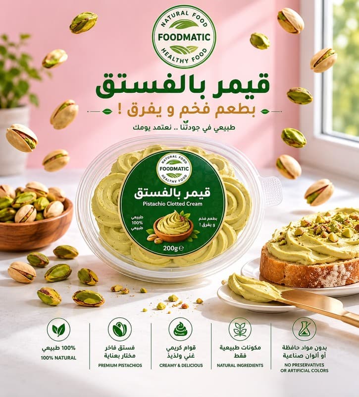 قيمر بالفستق