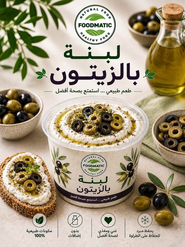 لبنة بالزيتون